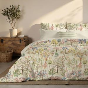 Housse de couette 100 % coton 200 fils multicolore 155x220…
