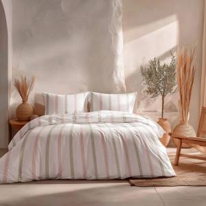 Housse de couette 100% coton vert 180x220 cm   45x125 cm