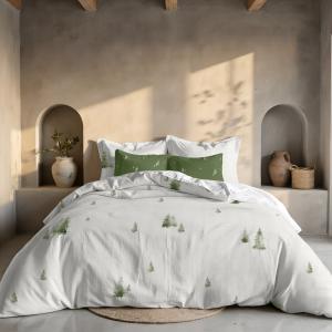 Housse de couette 100 % polyester multicolore 140x200 cm