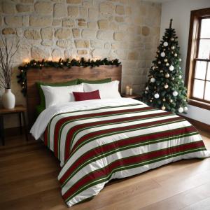 Housse de couette 100 % polyester multicolore 220x220 cm