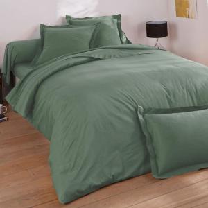 Housse de couette 140x200 vert eucalyptus en coton