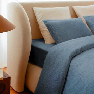 Housse de couette 220x240cm - Dusty Blue - Gaze de Coton