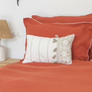 Housse de couette 260x240 terracotta