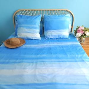 Housse de couette Aquarelle bleue Dimension - 280x260