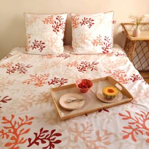 Housse de couette Corail rouge Dimension - 280x260
