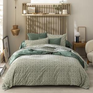 Housse de couette en bambou vert  260x240cm