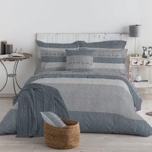 Housse de couette en coton 155x220 cm gris