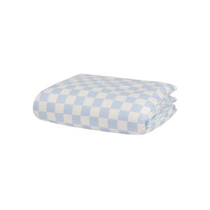 Housse de couette en coton à carreaux bleus et blancs, 240x…