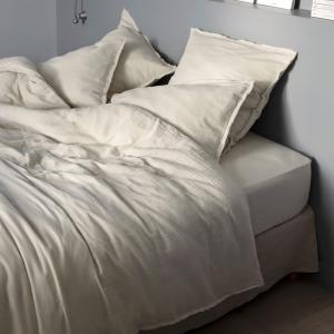 Housse de couette en coton beige 100x140 cm
