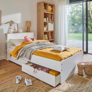 Housse de couette en coton Bio jaune curry 140 x 200 cm