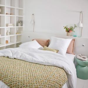 Housse de couette en coton blanc 100x140 cm