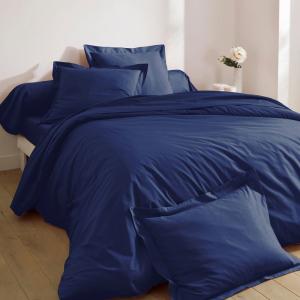 Housse de couette en coton bleu encre 240x220cm