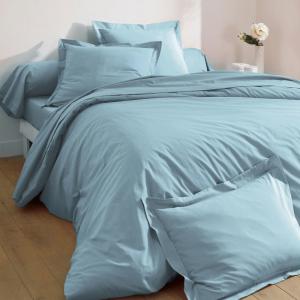Housse de couette en coton bleu glacier 240x220cm