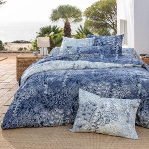 Housse de couette en coton bleu marine 260x240cm