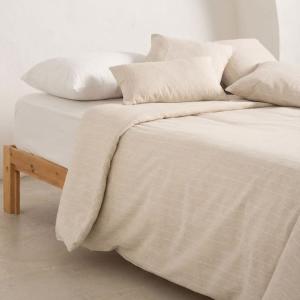 Housse de couette en coton fil en relief lin 240x220 cm