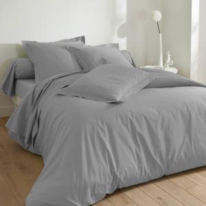Housse de couette en coton gris 140x200