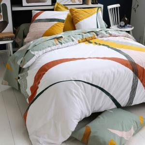 Housse de couette en coton gris 200x200