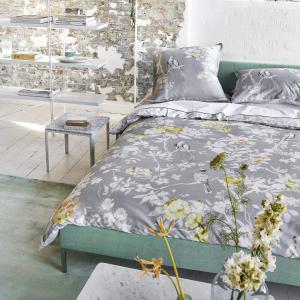 Housse de couette en coton gris 240x220