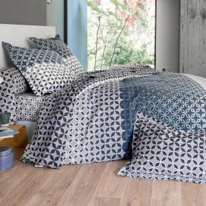 Housse de couette en coton gris 260x240cm