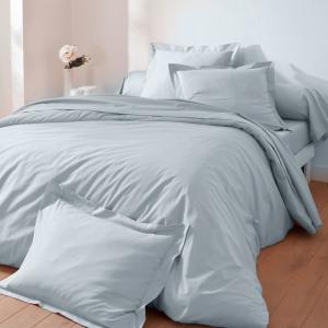 Housse de couette en coton gris perle 200x200