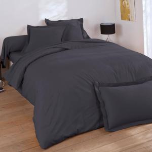 Housse de couette en coton gris souris 260x240
