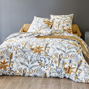 Housse de couette en coton marron 140x200cm
