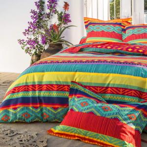 Housse de couette en coton multicolore 200x200cm