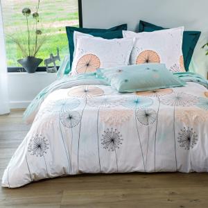 Housse de couette en coton vert céladon 200x200cm