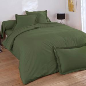 Housse de couette en coton vert lichen 140x200