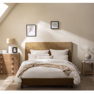 Housse de couette en flanelle de coton Beige 240 x 220 cm