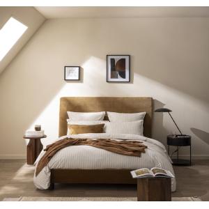 Housse de couette en flanelle de coton écru 200 x 200 cm