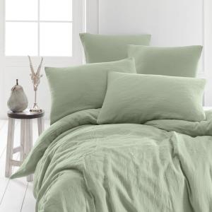 Housse de couette en gaze de coton  sauge 140x200 cm