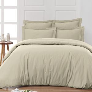 Housse de couette en percale coton  ficelle 280x240 cm