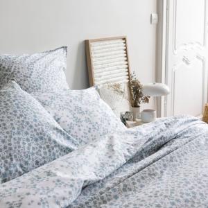 Housse de couette en percale de coton 140x200cm Céladon