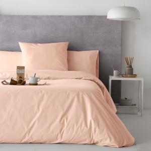 Housse de couette en percale de coton 200x200 cm corail
