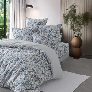 Housse de couette en percale de coton  bleu artic 240x220 cm