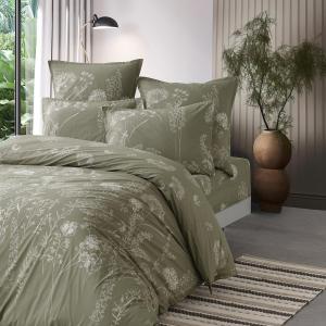 Housse de couette en percale de coton  sauge 240x220 cm