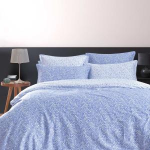 Housse de couette en satin de coton 120 fils  cobalt 200x20…