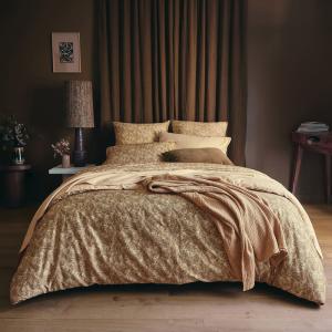 Housse de couette en satin de coton vert 140 x 200 cm