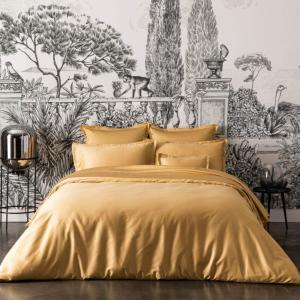 Housse de couette en satin or 240x220