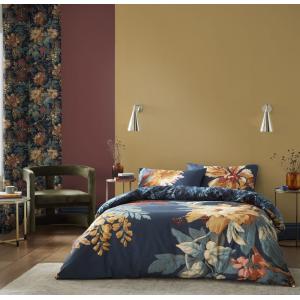 Housse de couette fleurs écloses en satin de coton 200x200c…