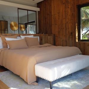 Housse de couette gaze de coton cannelle 240X220 CM