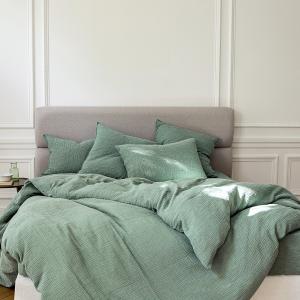 Housse de couette gaze de coton celadon 260x240 cm