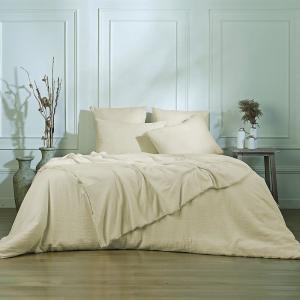 Housse de couette gaze de coton sable 240x220