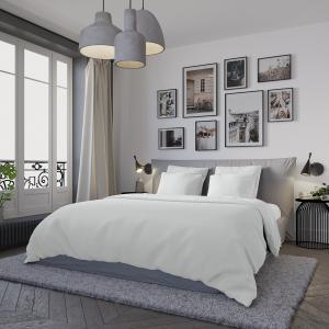 Housse de couette   Jersey Coloris Blanc 220x240 cm - DODO
