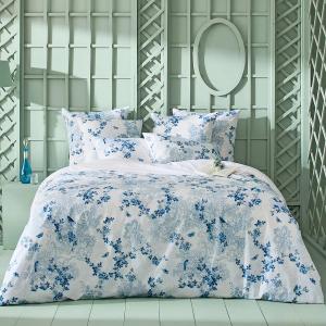 Housse de couette  percale de coton 80 fils/cm² bleu 240x22…