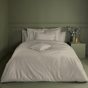 Housse de couette  percale de coton 90 fils/cm² beige 140x2…