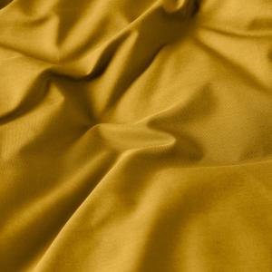 Housse de couette percale de coton uni jaune 240 x 220 cm