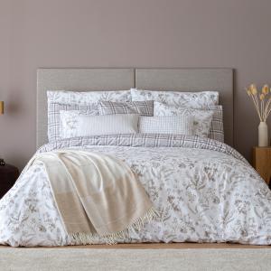 Housse de couette réversible en coton 260x240 cm lin