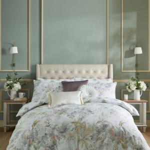 Housse de couette romantique en satin de coton multicolore…